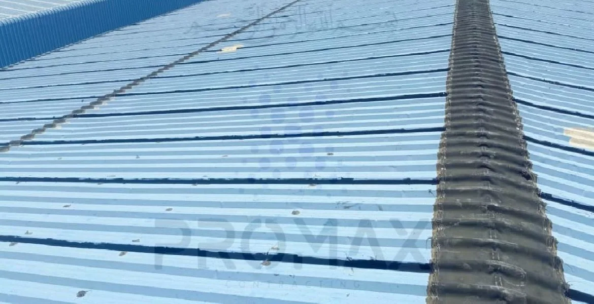 Alriayah Kaf Amanah - metal roof waterproofing project by Promax in Dubai, UAE